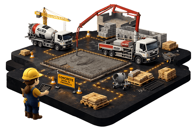 Keep concrete jobs and billing aligned with AI handling the details