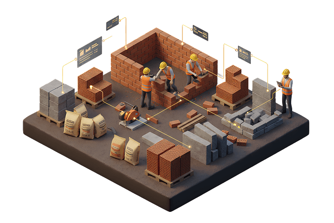 Track masonry jobs, materials, and project costs with AI doing the heavy lifting