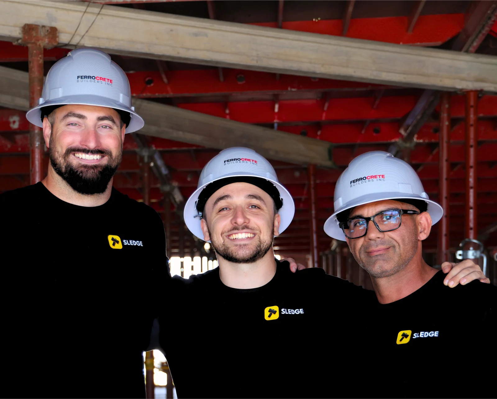 Sledge co-founders Raz Danoukh, Matteo Miralaie, and Davis Cannon